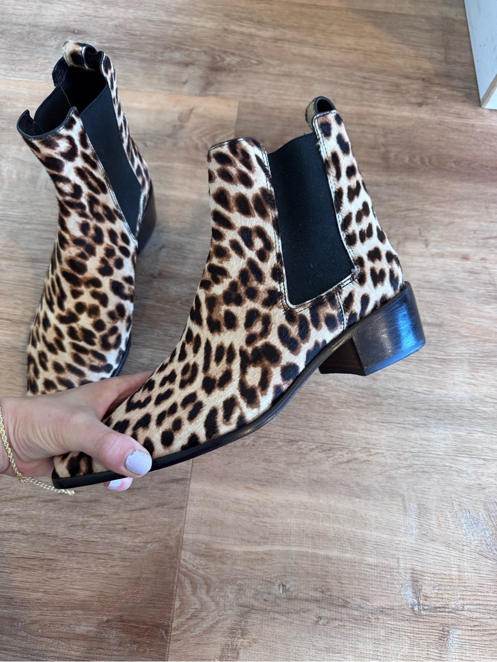Tory Burch Leopard Print Chelsea Booties - Women's 10m
